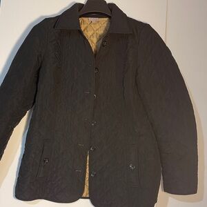 J.Jill Black Quilted Jacket